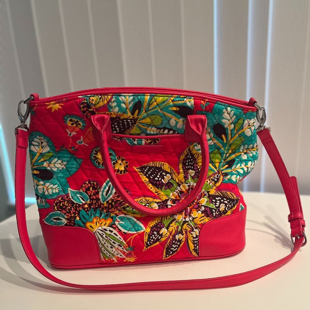 Vera Bradley Multi-strap Purse.  Rare  Fabric and Faux Leather, Multi pockets.